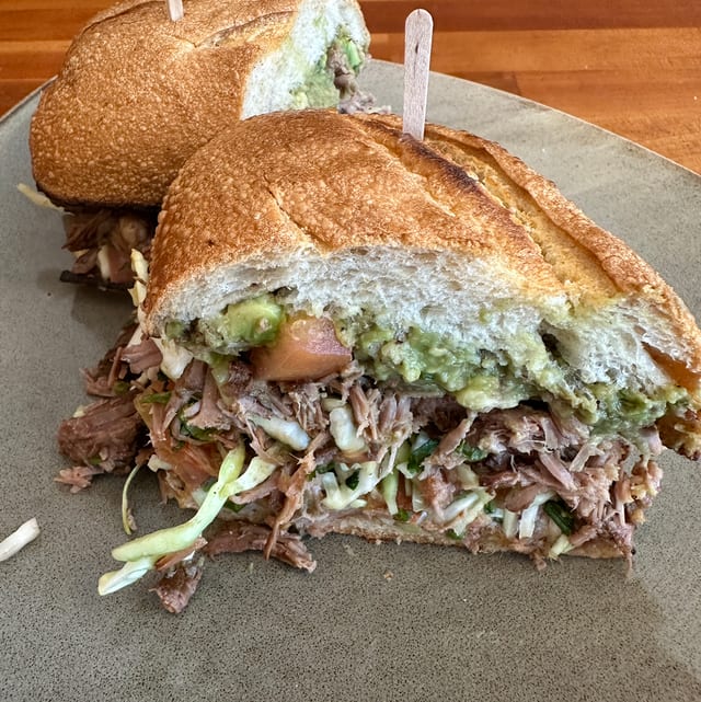 Beef Barbacoa Sandwich.
