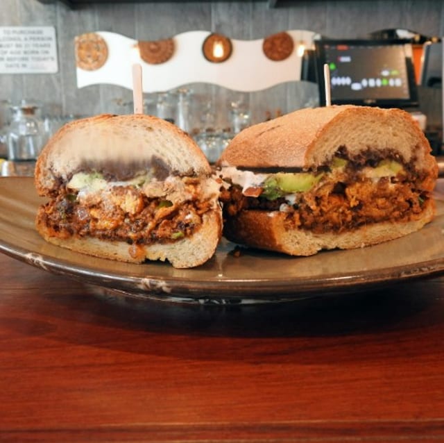 Chorizo Egg Sandwich.