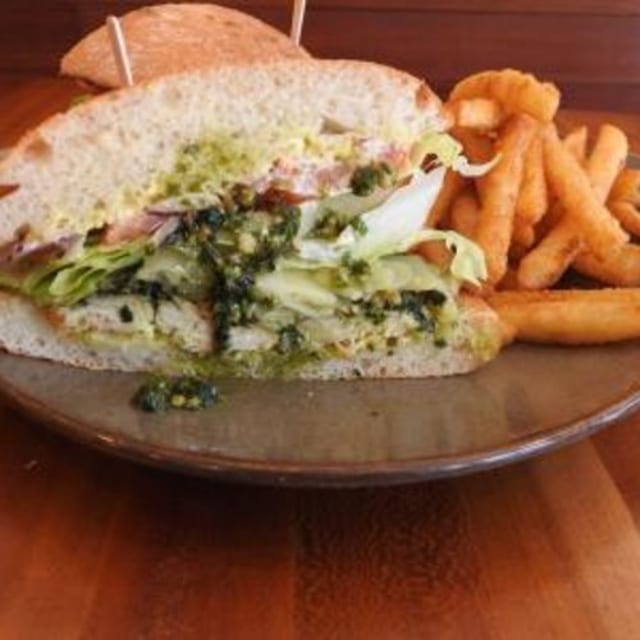 Chicken Pesto Sandwich.