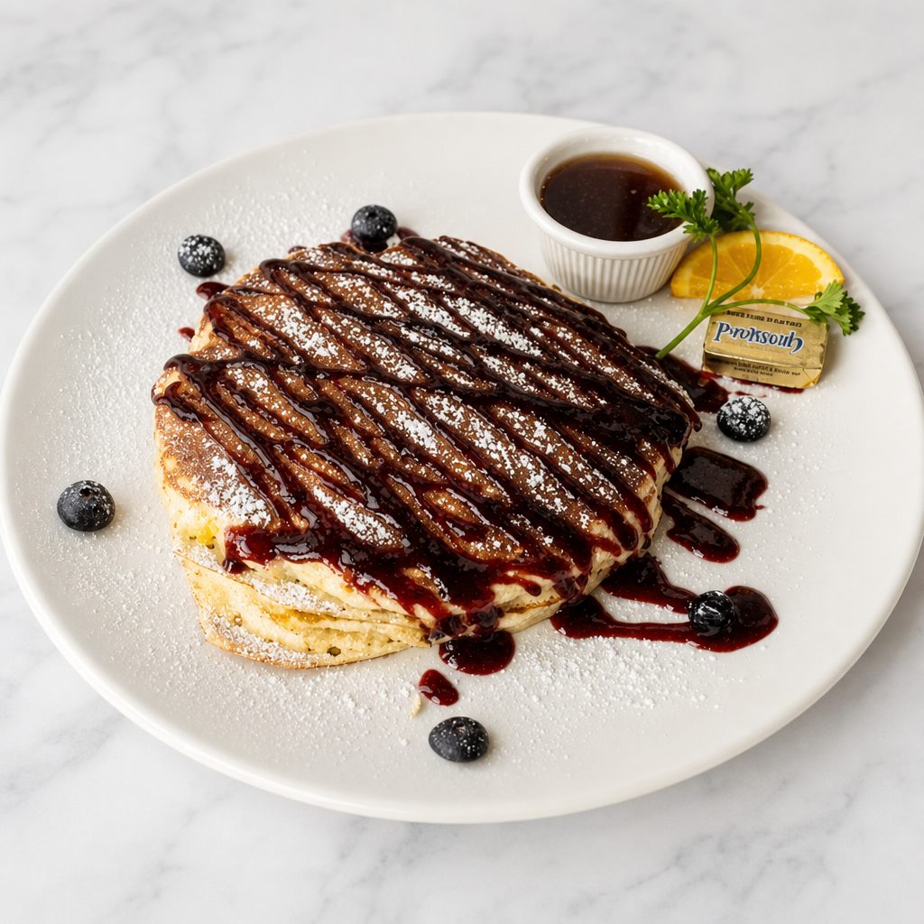 Blueberry Pancakes.