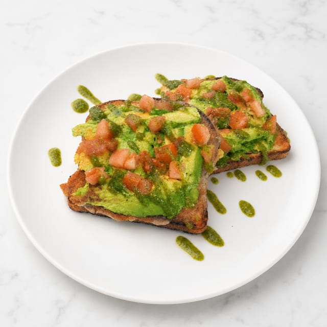 Avocado Tomatillo Toast.