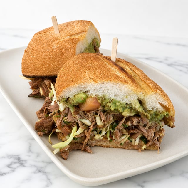 Beef Barbacoa Sandwich.