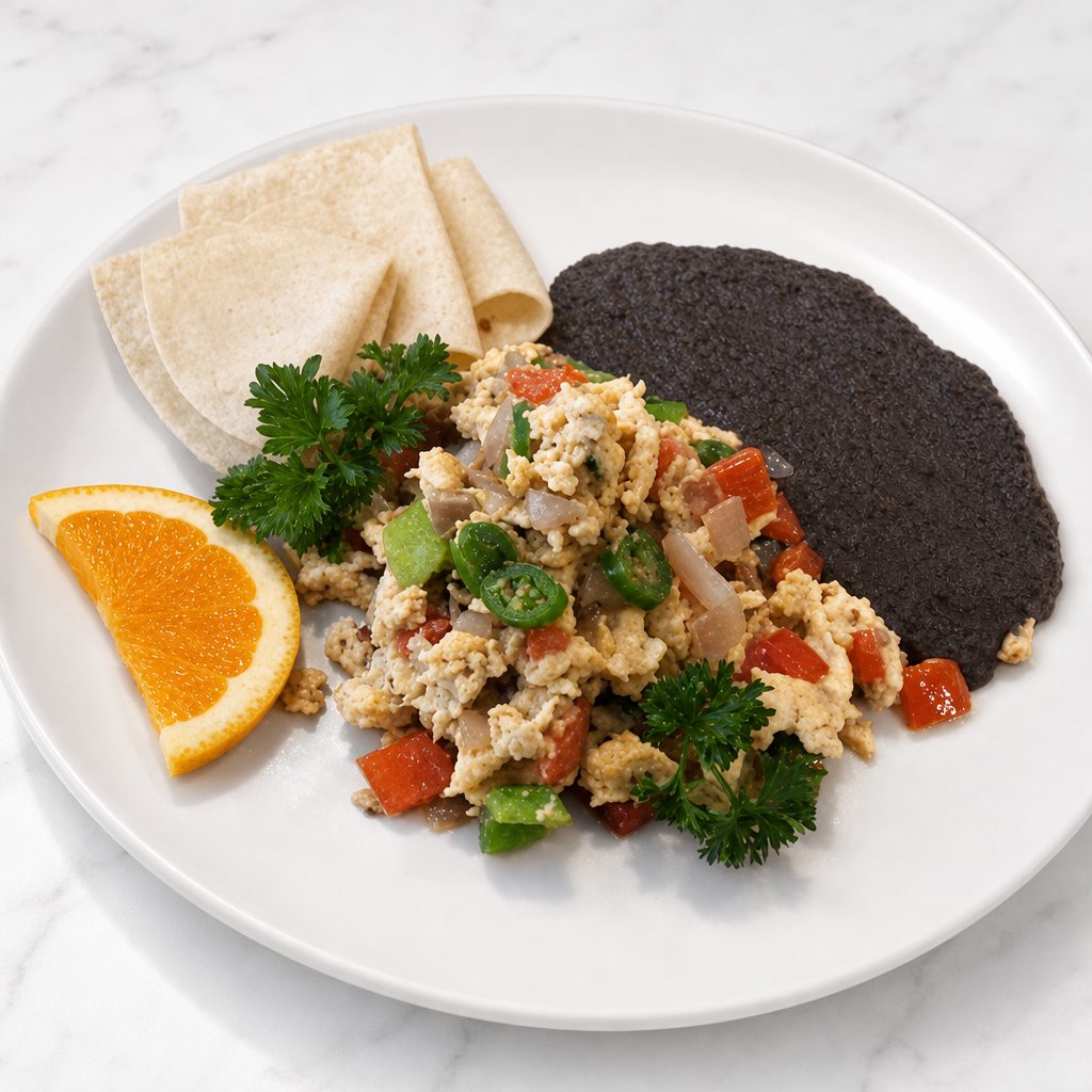 Huevos a La Mexicana.