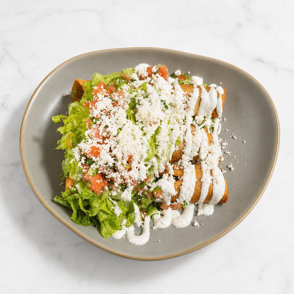 Chicken Chipotle Flautas.