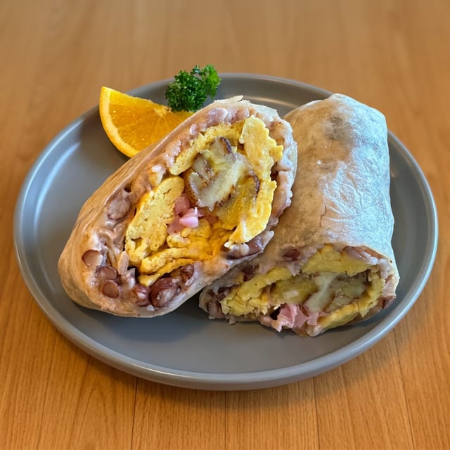 Nica Breakfast Burrito.
