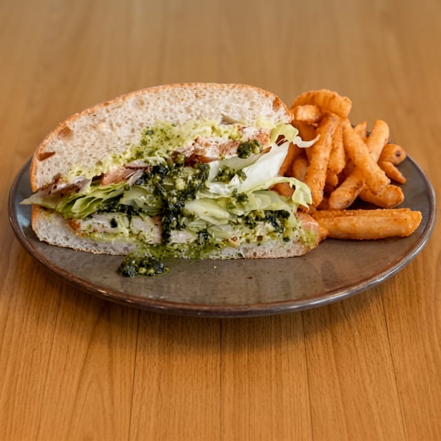 Chicken Pesto Sandwich.