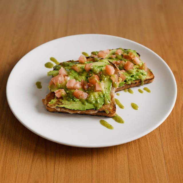 Avocado Tomatillo Toast.