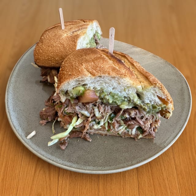 Beef Barbacoa Sandwich.
