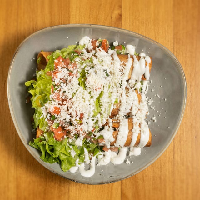 Chicken Chipotle Flautas.